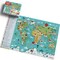 Baketivity Food Around the World Kids Puzzle - 24” x 36” Floor Puzzle for Kids Ages 6-8+ World Map Puzzle with Flags and Food - 156 Piece Educational Jigsaw Puzzle